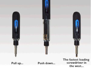 auto load six in one magnetic bit screwdriver picture