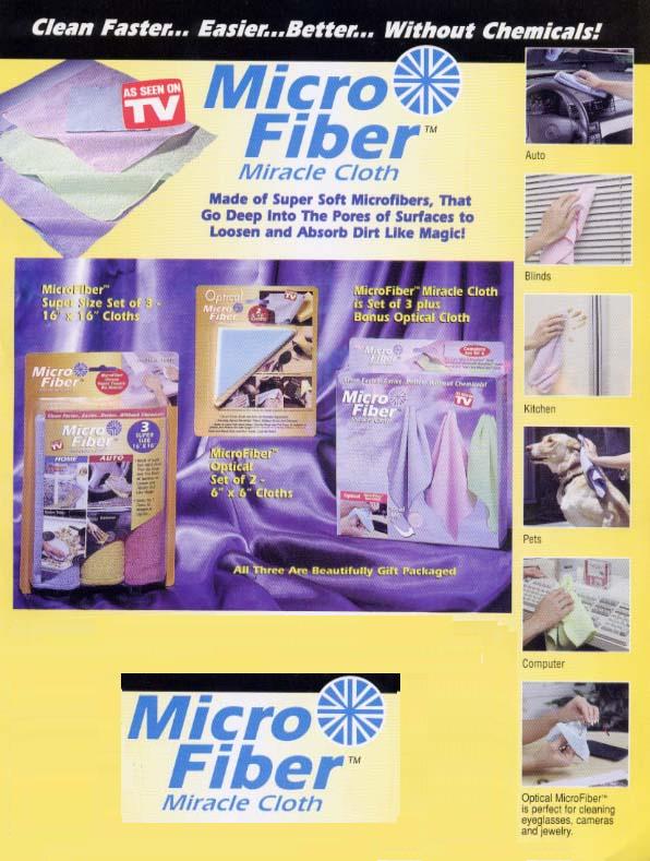 MICROFIBER MIRACLE CLOTHS-4 PC. SET picture