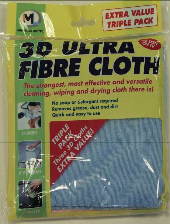 3 Large Microfiber Cloths picture