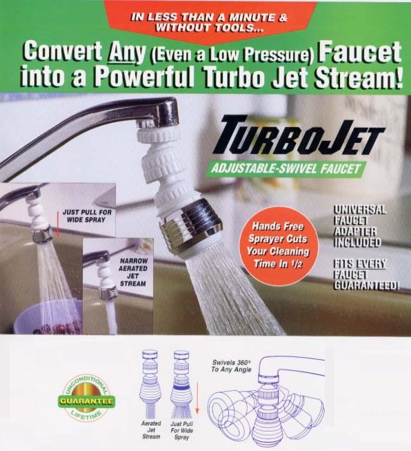 TURBO JET ADJUSTABLE FAUCET HEAD picture